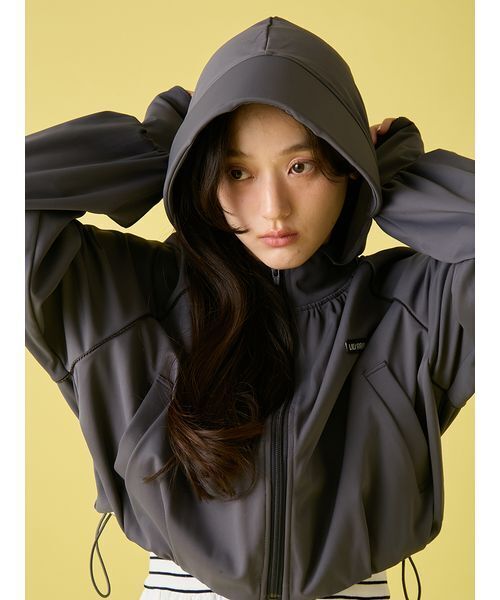 Lily brown スイムウェア　ブラック LILY BROWN（リリーブラウン） uvカット 水着 サンガード付きクール