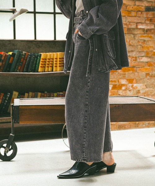 「niko and...」 デニムパンツ LARGE インディゴブルー レディース_画像4