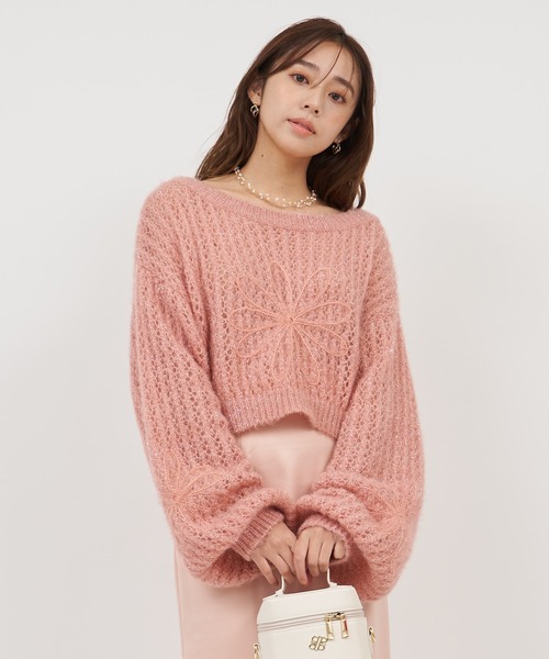 「ROYAL PARTY」 長袖ニット FREE ピンク レディース_画像8