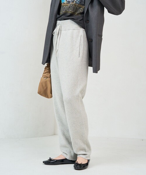 「FREAK'S STORE」 イージーパンツ SMALL 杢グレー レディース_画像6