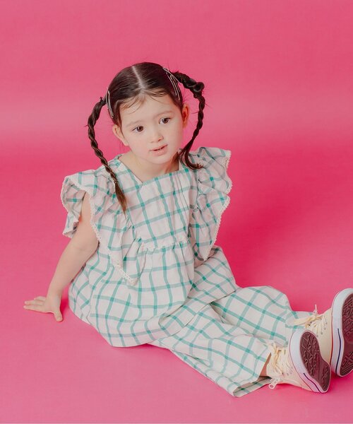 Boribon セットアップ リットチェックセットアップ キッズ 子供服