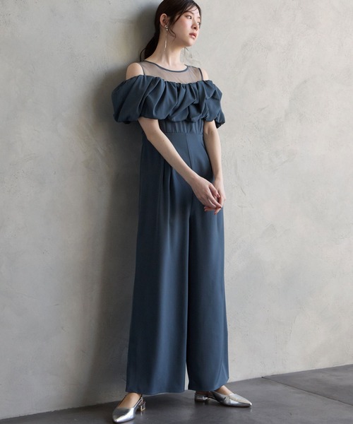 「AIMER」 オールインワン MEDIUM グレー レディース
