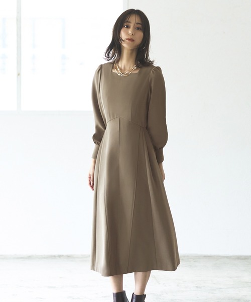 「RUIRUE BOUTIQUE」 長袖ワンピース M ネイビー レディースの画像