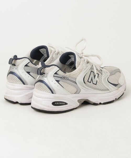 「New Balance」 ローカットスニーカー 24.5cm ホワイト レディース_画像2