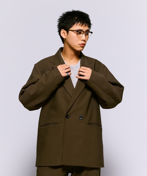 テーラードジャケット THE BOLDMAN テーラードジャケット LARGE カーキ メンズ : ZOZOTOWN