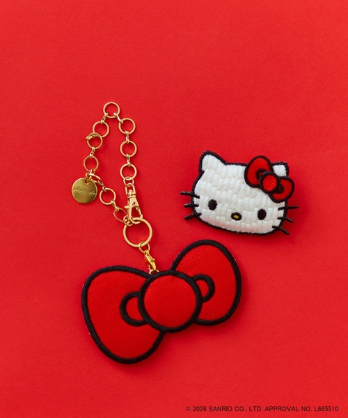 k*i様 【新品未使用】ハローキティ ドジャース バックチャーム Jolly Poupee チャーム 「HELLO KITTY」ハローキティ コラボ刺繍