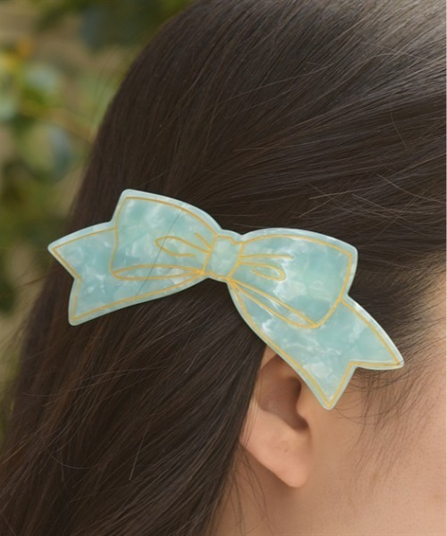 axes femme（アクシーズ ファム） ヘアクリップ リボンアクリル