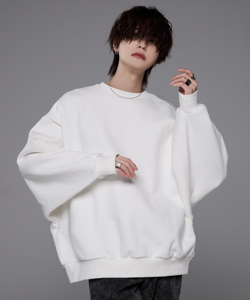 「ADRER」 スウェットカットソー MEDIUM ベージュ メンズ_画像7