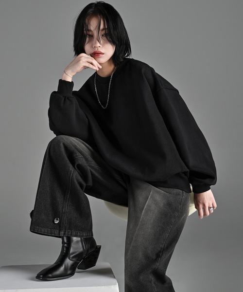 「ADRER」 スウェットカットソー MEDIUM ベージュ メンズ_画像10