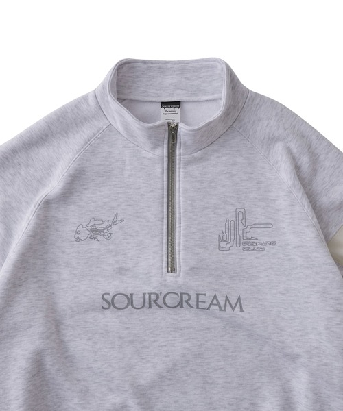 「Sourcream」 スウェットカットソー FREE アッシュグレー メンズ_画像4