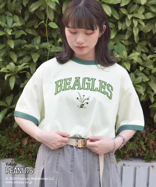 「DOUBLE NAME」 半袖Tシャツ FREE レッド レディース_画像3
