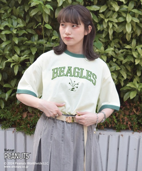 「DOUBLE NAME」 半袖Tシャツ FREE レッド レディース_画像4