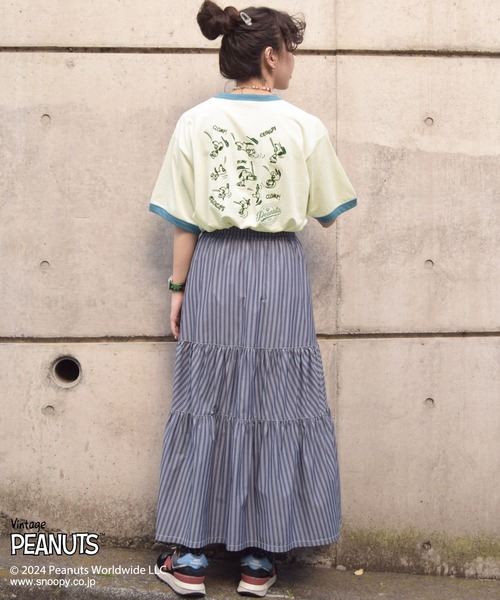 「DOUBLE NAME」 半袖Tシャツ FREE レッド レディース_画像7