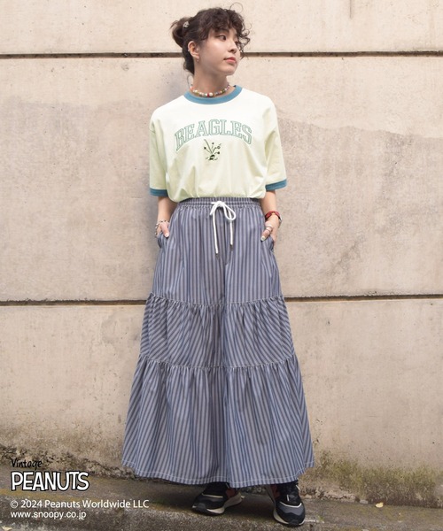「DOUBLE NAME」 半袖Tシャツ FREE レッド レディース_画像9