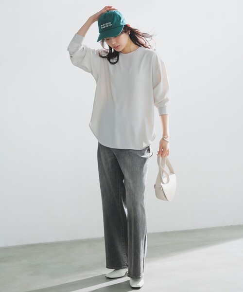 「UNFILO」 長袖ブラウス MEDIUM ホワイト レディース_画像3