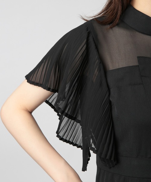 「MAISON BREEZE reveur」 半袖ワンピース FREE ブラック レディース_画像9