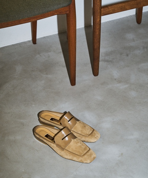 「LE TALON」 フラットサンダル X-LARGE キャメル レディース_画像3