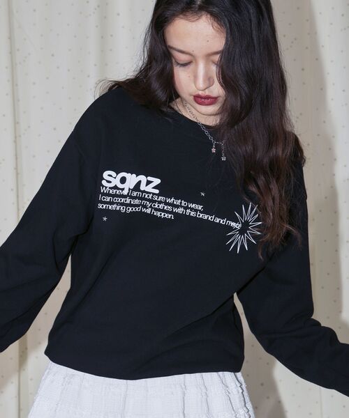 「SEQUENZ」 スウェットカットソー LARGE グレー メンズ_画像6