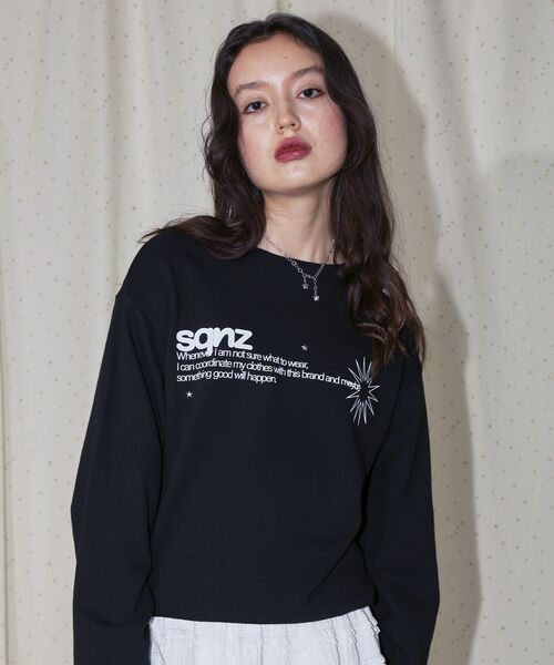 「SEQUENZ」 スウェットカットソー LARGE グレー メンズ_画像7