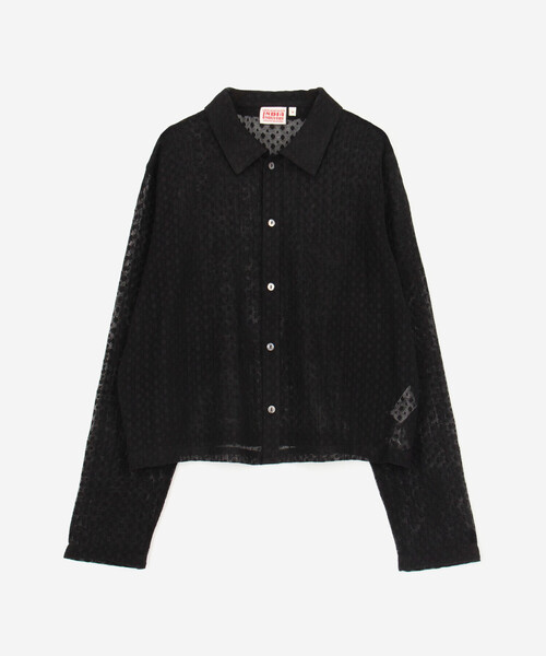 INDIA INDUSTRY ブラウス Bshop ブラウス シャツ INDIA INDUSTRY | ドットレース シャツ