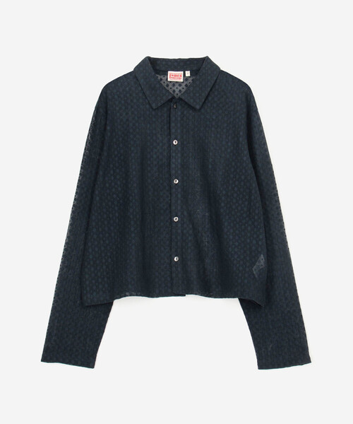 Bshop ブラウス シャツ INDIA INDUSTRY | ドットレース シャツ