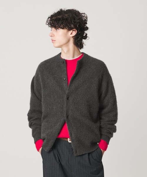 BEAUTY＆YOUTH UNITED ARROWS カーディガン ブラッシュド ヤク クルー