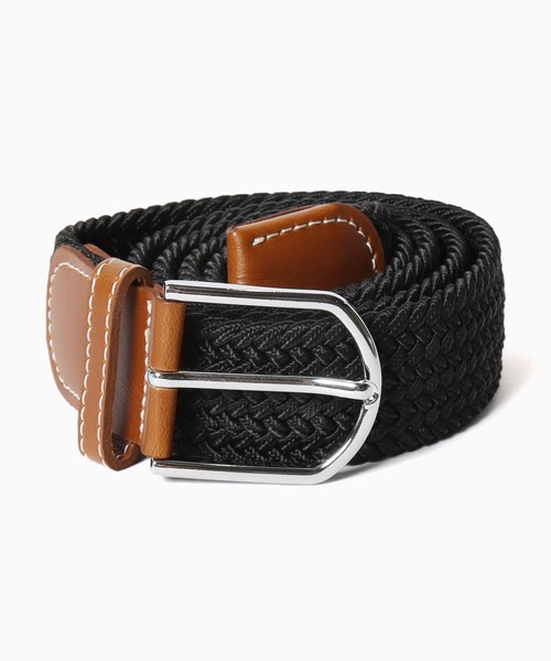 ROOP TOKYO ベルト ストレッチ デザインゴムメッシュベルト ダブル