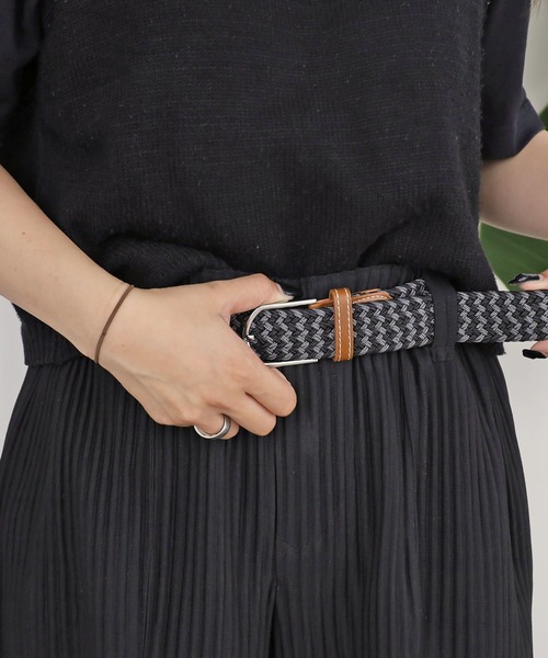ROOP TOKYO ベルト ストレッチ デザインゴムメッシュベルト