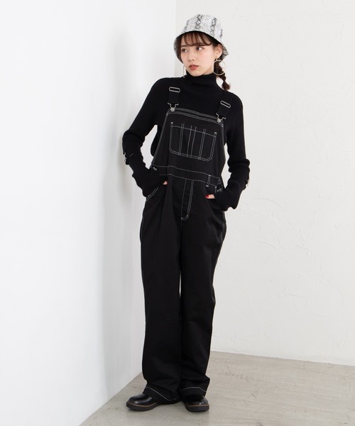S*n様 VIRGO オーバーオール 黒系 WEGO（ウィゴー） サロペット オーバーオール WEGO/チノオーバーオール