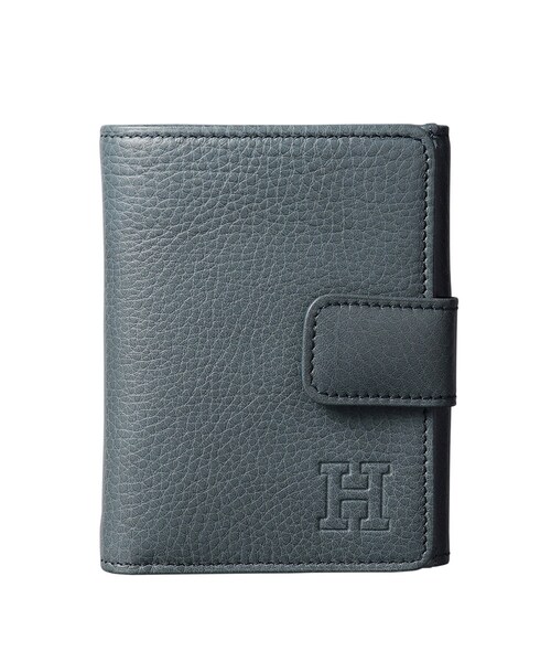 二つ折り財布 財布 「センプレ」二つ折り財布 レザー ウォレット 本革（商品番号：P25-50307） レディースの画像
