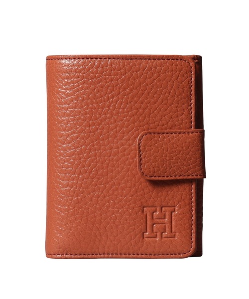 二つ折り財布 財布 「センプレ」二つ折り財布 レザー ウォレット 本革（商品番号：P25-50307） レディースの画像