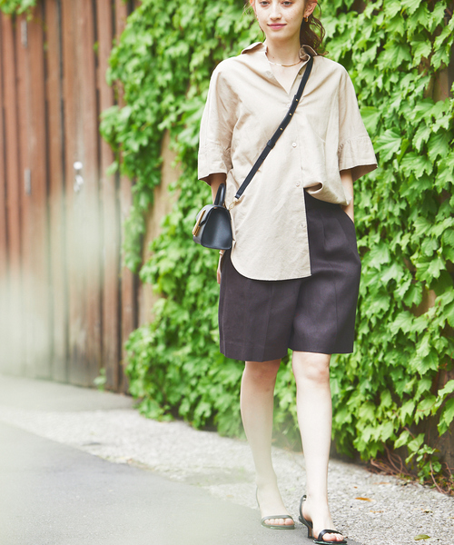 Rouge vif la cle 麻混変形シャツ　31460310004 麻混変形シャツ｜Rouge vif la cle / ルージュ・ヴィフ ラクレ