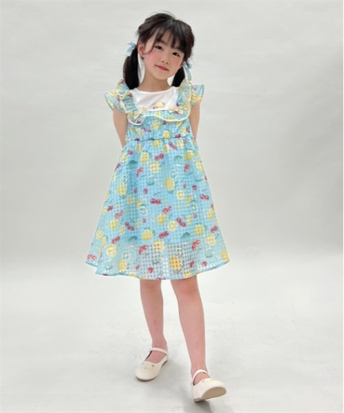 axes femme（アクシーズ ファム） ワンピース フルーツ柄シアー