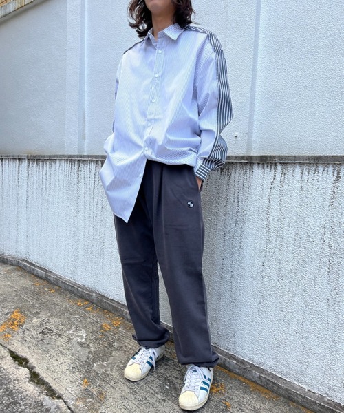 SUPERTHANKS スウェットパンツ ジャージ 「オーバーダイ加工