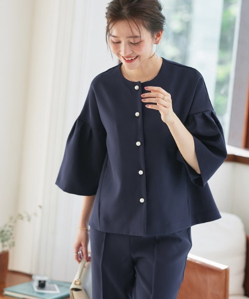 Pierrot（ピエロ） セットアップ パールボタンジャケットセットアップ