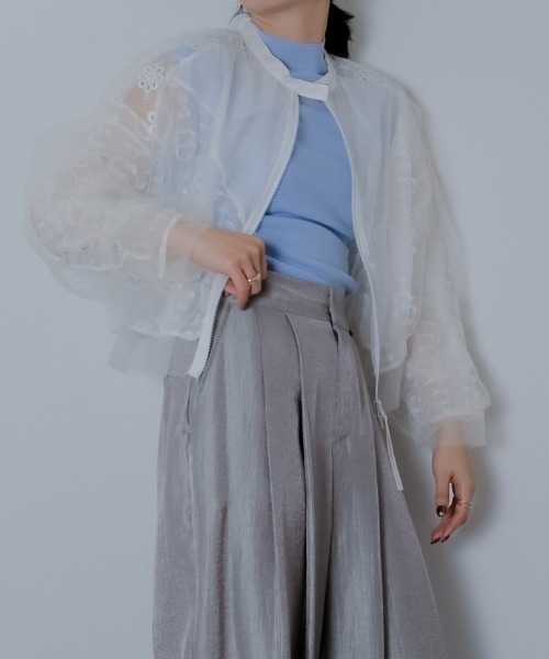 TE VALT チュールブルゾン TE VALT チュールブルゾン