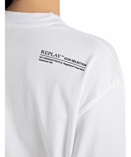 tシャツ ピースダイヘビージャージーロングT レディース REPLAY tシャツ ピースダイヘビージャージーロングT レディース