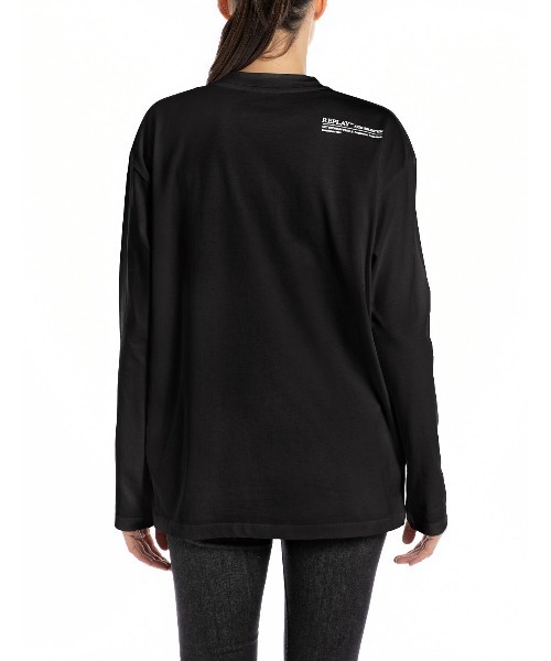 tシャツ ピースダイヘビージャージーロングT レディース REPLAY tシャツ ピースダイヘビージャージーロングT レディース