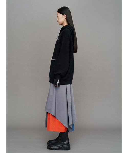 UN3D.（アンスリード） パンツ ASYMME LAYERED PT / アシメレイヤード