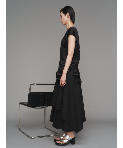 UN3D.（アンスリード） パンツ ASYMME LAYERED PT / アシメレイヤード