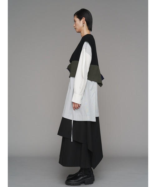 UN3D.（アンスリード） パンツ ASYMME LAYERED PT / アシメレイヤード