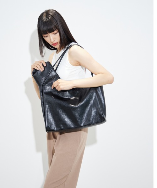 Naege トートバッグ スクエアポーチ付きトートBAG レディース