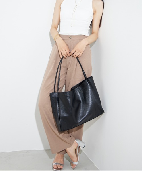 Naege トートバッグ スクエアポーチ付きトートBAG レディース