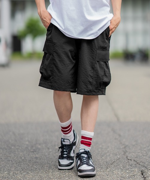 SIDEWAY STANCE カーゴパンツ 「SIDEWAY STANCE」ポリワッシャー