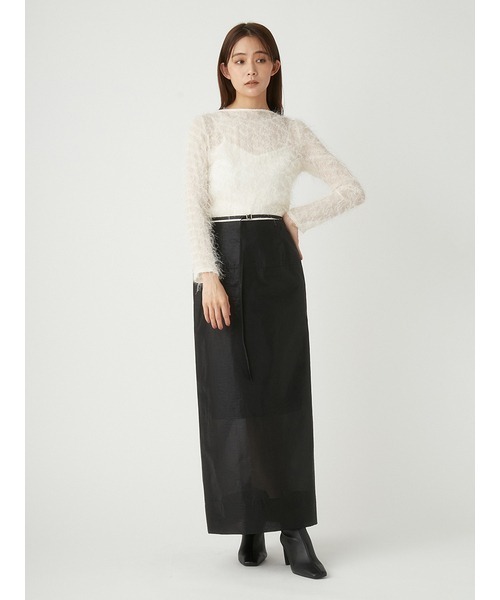 ブラウス シャツ バックリボンラメシャギーブラウス レディース FRAY I.D ブラウス シャツ バックリボンラメシャギーブラウス