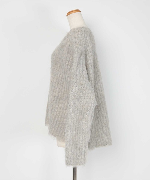 ur's（ユアーズ） ニット セーター モヘアタッチボートネックニット