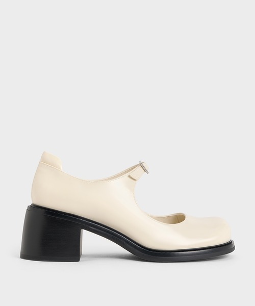 NINE WEST ブロックヒール メリージェーン Carlien パンプス CHARLES ＆ KEITH パンプス ダブルストラップブロックヒール