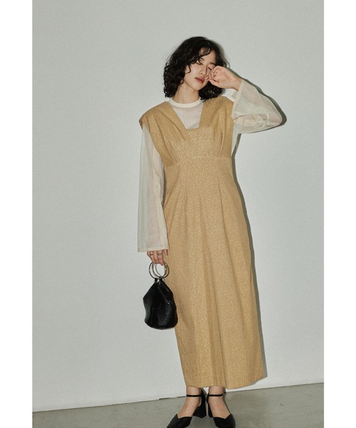 ＊美品＊ niana V line ジャガードドレス niana（ニアナ） ドレス V line ジャガードドレス 結婚式 パーティー