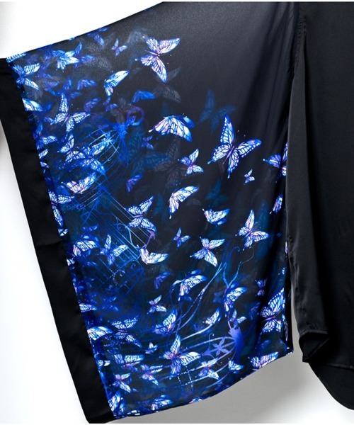 BACKSTAGE PASS シャツ KIMONO-DANCING BUTTERFLIES(キモノ