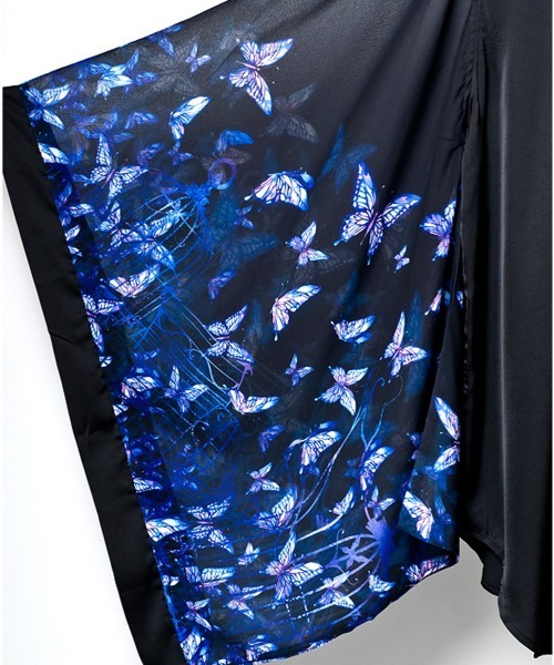 BACKSTAGE PASS シャツ KIMONO-DANCING BUTTERFLIES(キモノ
